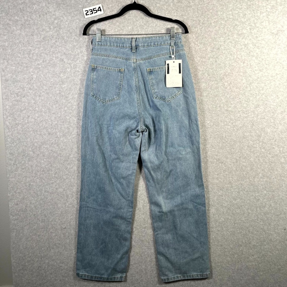 Japanese‎ Style Yiwoyi Jeans Womens Small Blue Denim Everyday - Picture 2 of 8